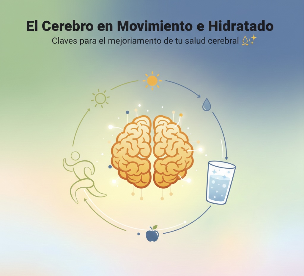 El Cerebro en Movimiento e Hidratado: Claves para el mejoramiento de tu salud cerebral 🧠✨